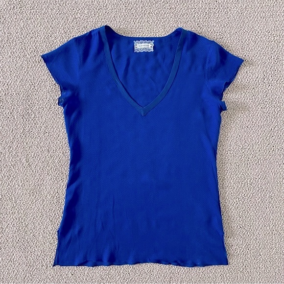 JOURNAL STANDARD🇯🇵 B.VINTAGE Rayon V-Neck Top - Picture 2 of 8